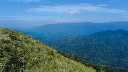 Ponmudi hill station, beautiful mountain range in Thiruvananthapuram, Kerala 