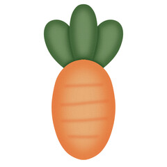 Cute gnome and carrot