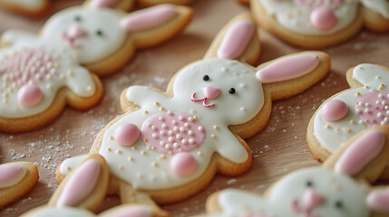 Close Up Of A Bunny Shaped Sugar Cookies Snapshot