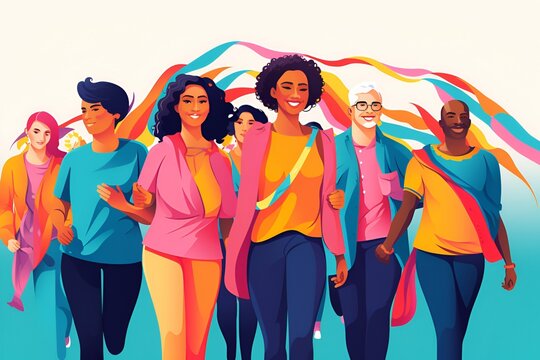 Diverse Participants Unite in charity walk