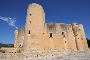 Fototapeta na wymiar castillo de Bellver, siglo XIV, estilo gótico, Mallorca, balearic islands, Spain