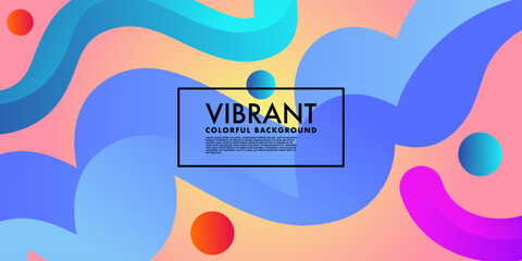 Abstract Vibrant Gradient background, fluid liquid design