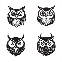 A Owl Icon vector design 