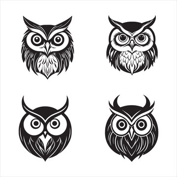 A Owl Icon vector design 