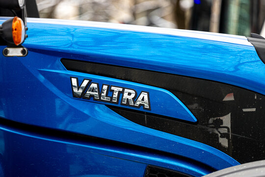 munich, bavaria, germany - 08 01 2024: a modern valtra tractor front