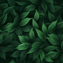 Background With Green Leaves 