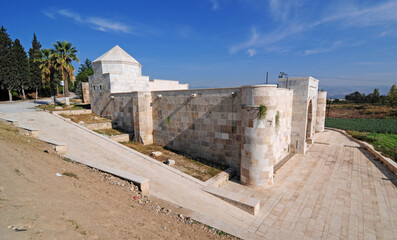 Naklejka premium Located in Denizli, Turkey, Akhan Caravanserai was built in 1254.