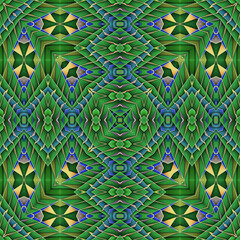 3d effect - abstract kaleidoscopic pattern - 713493368