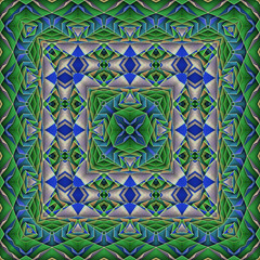 3d effect - abstract kaleidoscopic color gradient pattern
