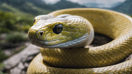 Obraz premium snake in the grass