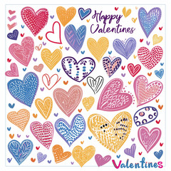 seamless pattern with hearts
