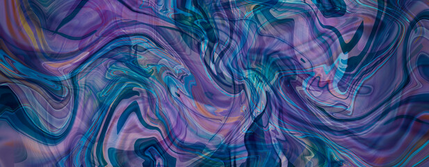 Abstract liquified paint background, Iridescent marbled holographic texture, artistic covers design. Modern fluid colors backgrounds. Good for trendy background, wallpapers, posters, cards, invitation