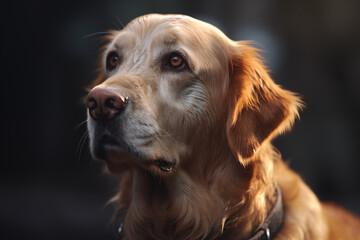 Portrait of a purebred dog. Illustration related to dogs. Pet. Dog related event. The world of dogs. Adopt a dog.