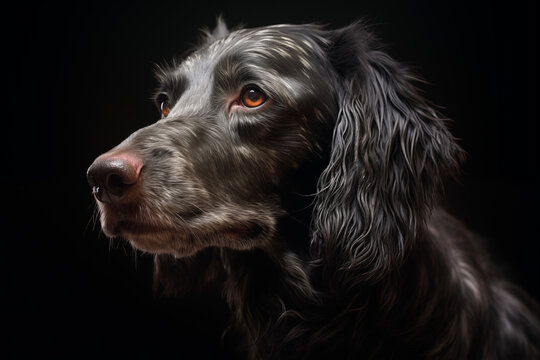Portrait of a purebred dog. Illustration related to dogs. Pet. Dog related event. The world of dogs. Adopt a dog.