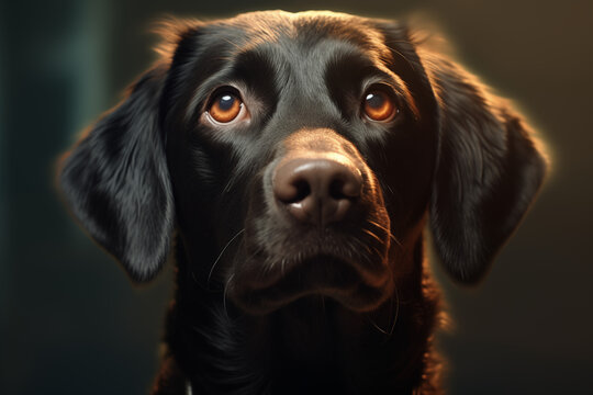 Portrait of a purebred dog. Illustration related to dogs. Pet. Dog related event. The world of dogs. Adopt a dog.