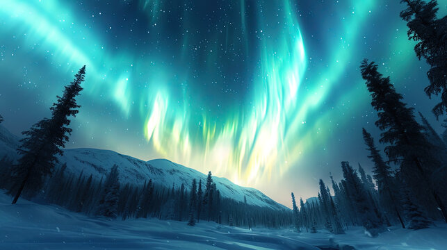 Polar skys are filled with light fireworks, like a night performance of Arctic light