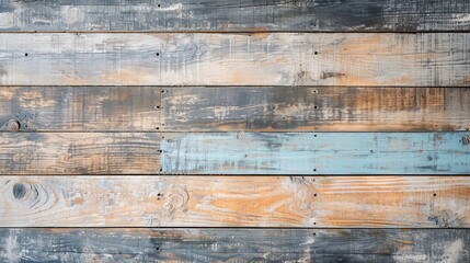 Blue painted wooden wall