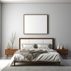 Spacious Bedroom With King Size Bed and Wall Art