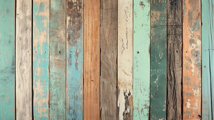Green painted wooden wall
