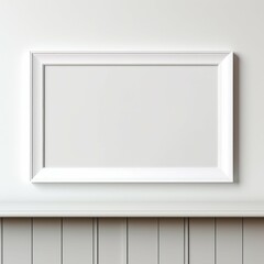 White Picture Frame on Wall