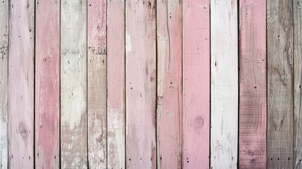 Pink wooden wall