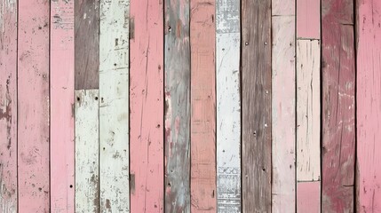 Pink wooden wall