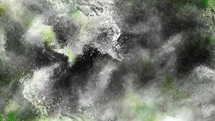 Abstract black wall, stone texture. Abstract distressed vintage grunge. Black grunge texture. Black stone background. Black and white background