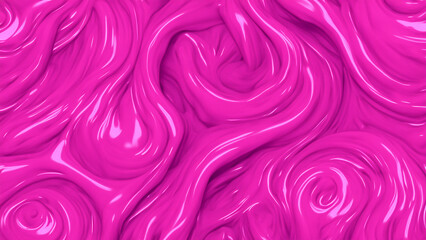 Pink smooth slime background - Generative AI - obrazy, fototapety, plakaty