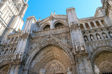 The Cathedral of Saint Mary. Toledo, the city of three cultures: Christian, Muslim and Jewish. Spain. Europe.

