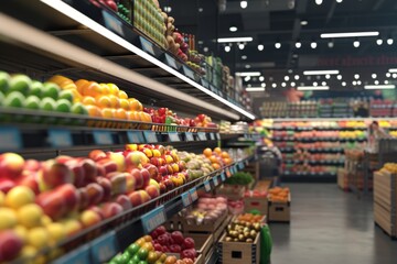 a supermarket that offers a variety of foods Generative AI