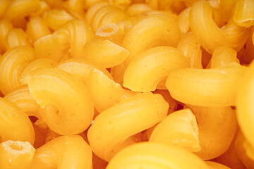 close up of a pile of italian pasta cavatappi - Powered by Adobe