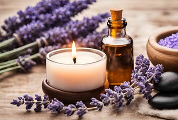 Relaxing Spa Day with Lavender Oil 