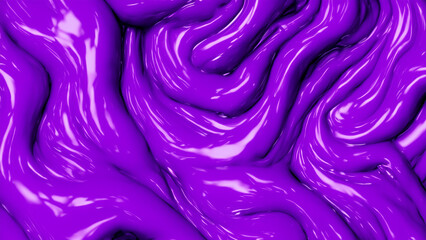 Purple smooth slime background - Generative AI