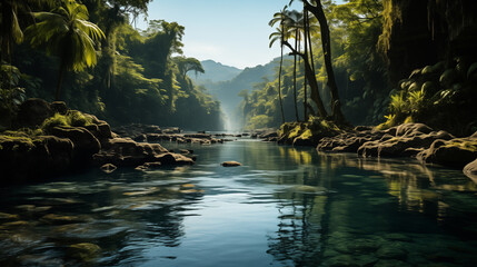 Tropical River Landscape