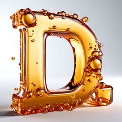 D letter 3D