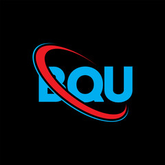 BQU logo. BQU letter. BQU letter logo design. Initials BQU logo linked with circle and uppercase monogram logo. BQU typography for technology, business and real estate brand.