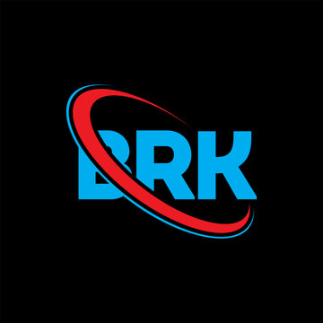 BRK logo. BRK letter. BRK letter logo design. Initials BRK logo linked with circle and uppercase monogram logo. BRK typography for technology, business and real estate brand.