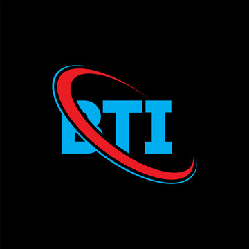 BTI logo. BTI letter. BTI letter logo design. Initials BTI logo linked with circle and uppercase monogram logo. BTI typography for technology, business and real estate brand.