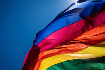Abstract background colours of the Pride flag, the rainbow symbol of  homosexual gay lesbian bisexual and transgender people known as the LGTB community, stock illustration image