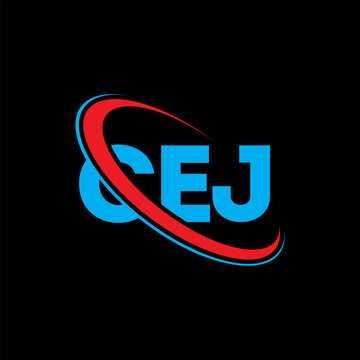 CEJ logo. CEJ letter. CEJ letter logo design. Initials CEJ logo linked with circle and uppercase monogram logo. CEJ typography for technology, business and real estate brand.