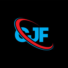 CJF logo. CJF letter. CJF letter logo design. Initials CJF logo linked with circle and uppercase monogram logo. CJF typography for technology, business and real estate brand.