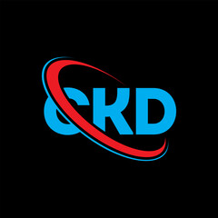 Fototapeta na wymiar CKD logo. CKD letter. CKD letter logo design. Initials CKD logo linked with circle and uppercase monogram logo. CKD typography for technology, business and real estate brand.