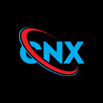 CNX logo. CNX letter. CNX letter logo design. Initials CNX logo linked with circle and uppercase monogram logo. CNX typography for technology, business and real estate brand.