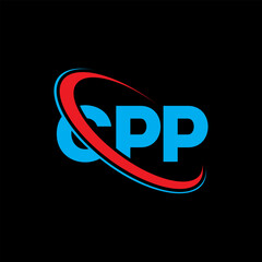 CPP logo. CPP letter. CPP letter logo design. Initials CPP logo linked with circle and uppercase monogram logo. CPP typography for technology, business and real estate brand.