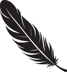 Obraz premium Aerial Elegance Feather Flight Emblem Avian Grace Vector Plume Symbol