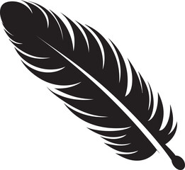 Obraz premium Soaring Symphony Vector Feather Melody Ethereal Aerials Avian Plume Emblem