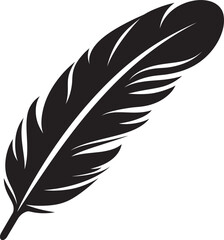 Feathered Flourish Elegant Logo Design Skylight Plume Floating Feather Symbol