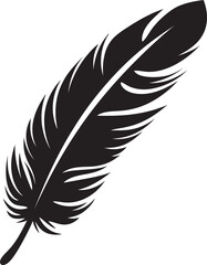 Avian Grace Vector Plume Symbol Ethereal Plumage Winged Logo Design