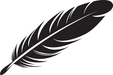 Soaring Spirit Bird Feather Emblem Celestial Quill Vector Winged Elegance