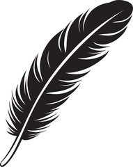 Feathered Symphony Skyward Emblem Winged Wonder Elegant Feather Logo